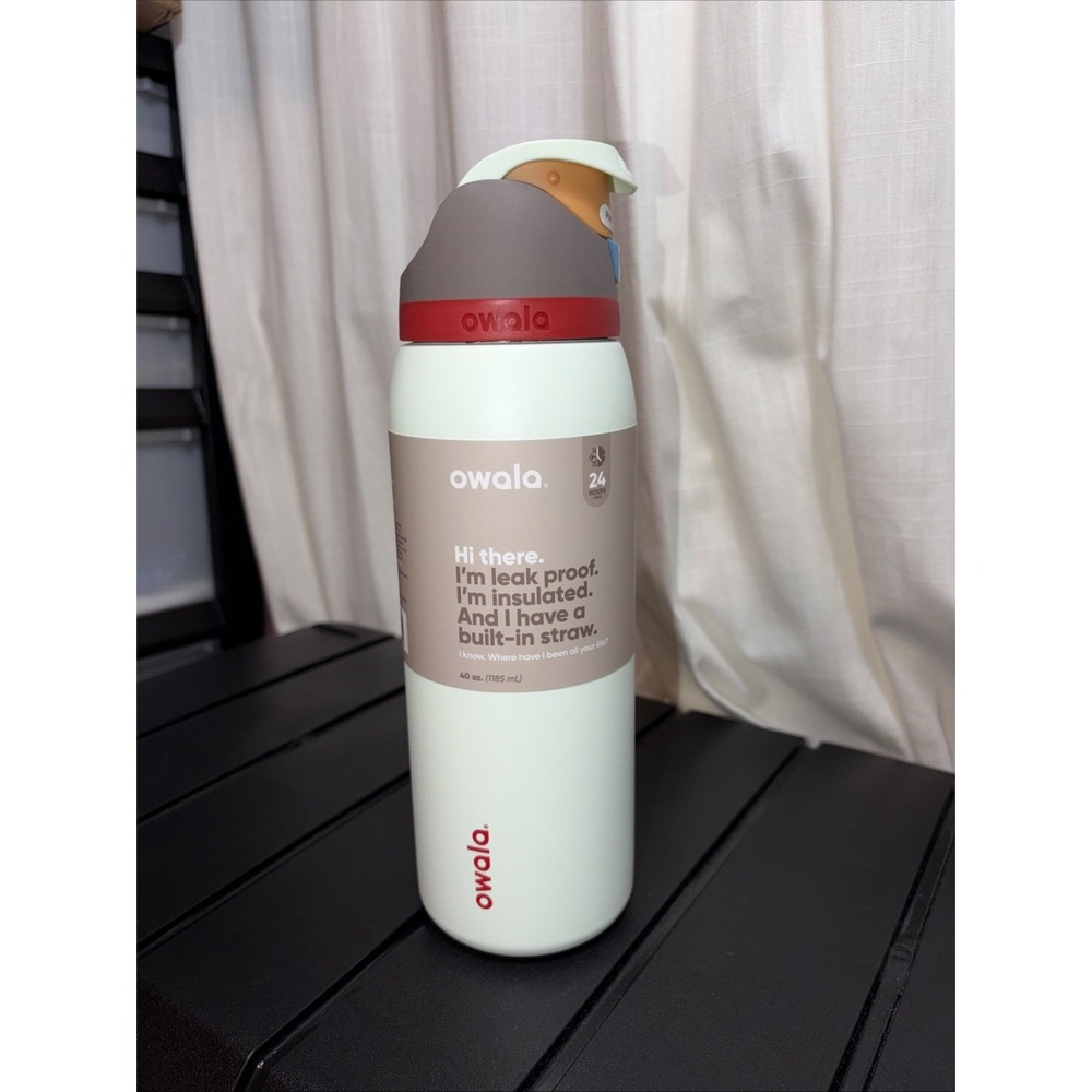 NWT 40oz Owala Boneyard Color FreeSip Stainless Steel Water Bottle